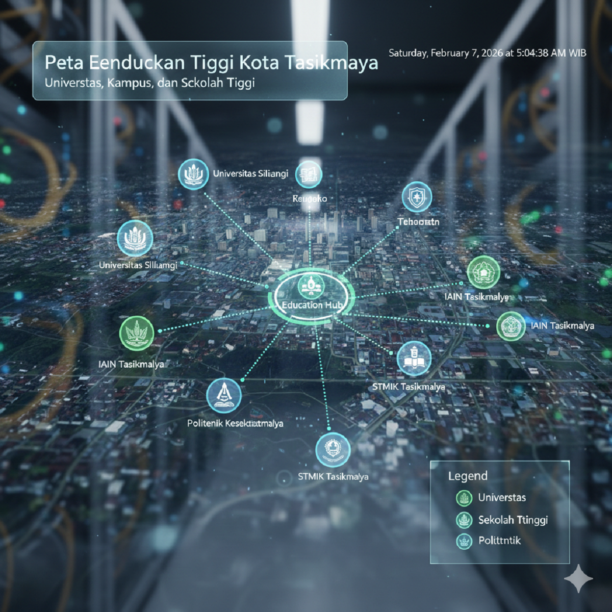 Peta Pendidikan Tinggi Kota Tasikmalaya: Universitas, Kampus, dan Sekolah Tinggi